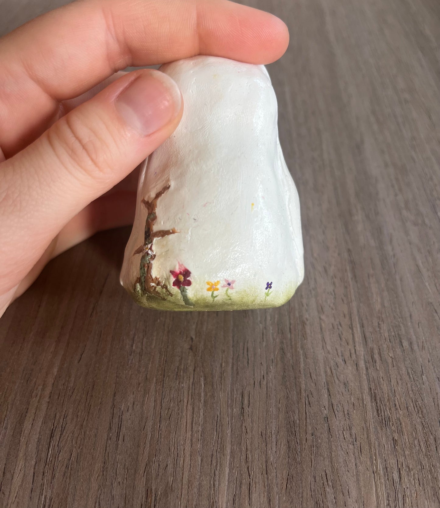 White Small Barn Owl Figurine